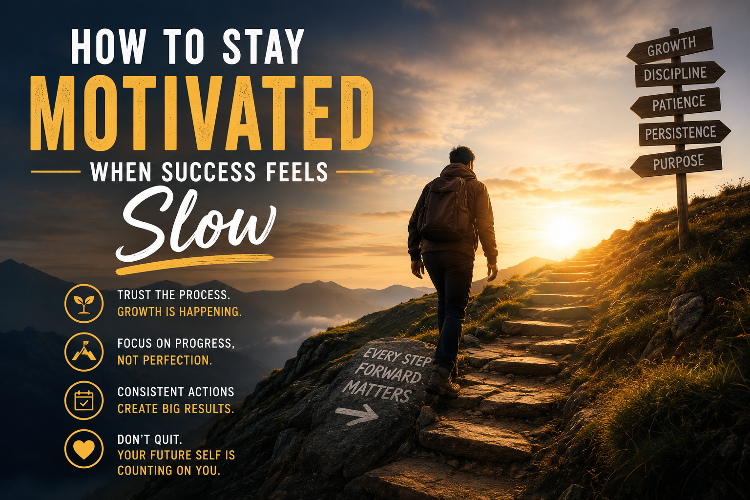 How To Stay Motivated When Success Feels Slow.